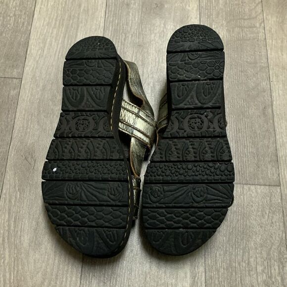 Womens BORN Neda Metallic Leather‎ Chunky Platform Strap Sandals - Picture 6 of 7